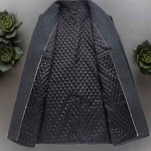 Herren-Mantel aus Wollmischgewebe Neu