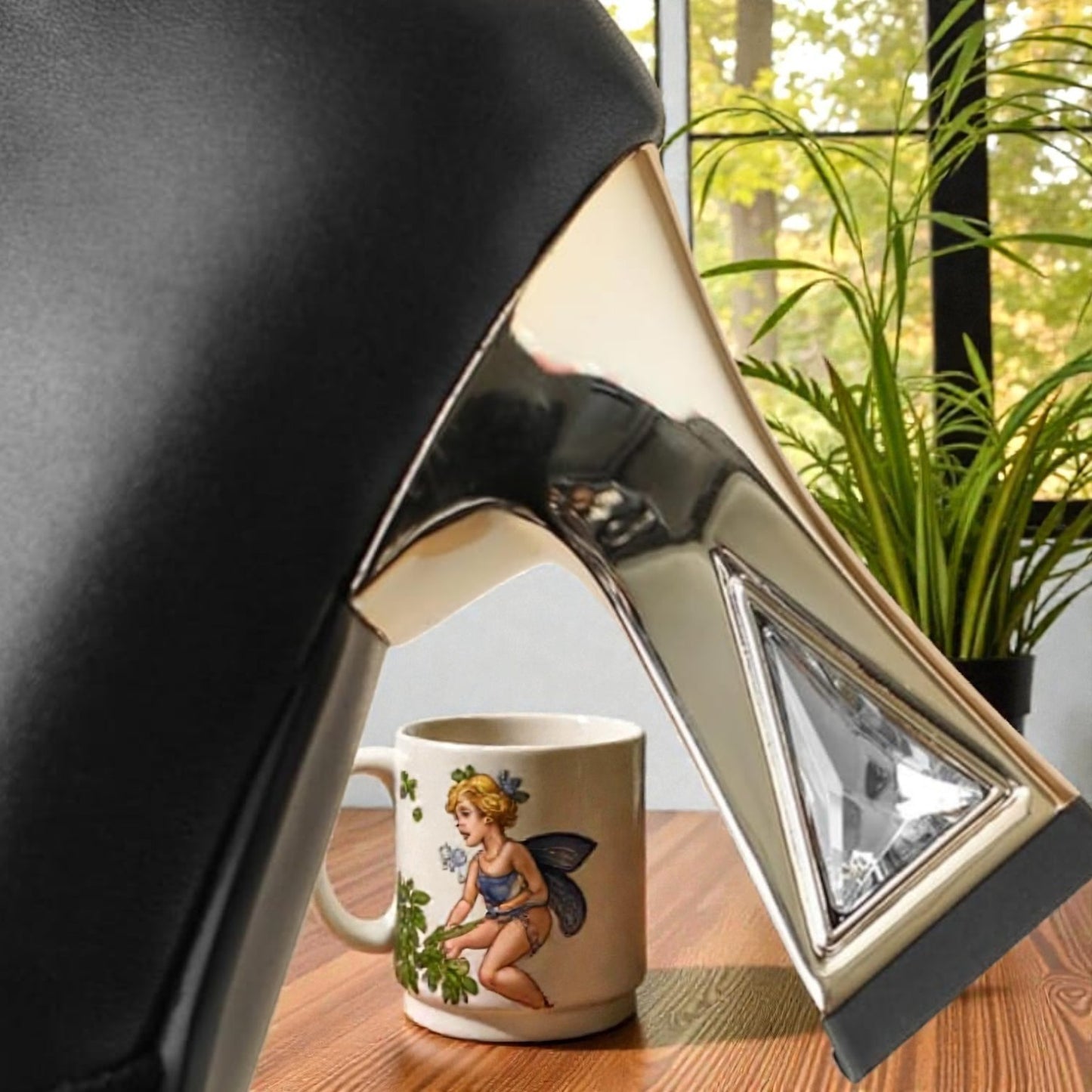 Damen Spitze Zehen Pumps Schwarz Und Weiß Farbblock-Stil Gold Größe 39