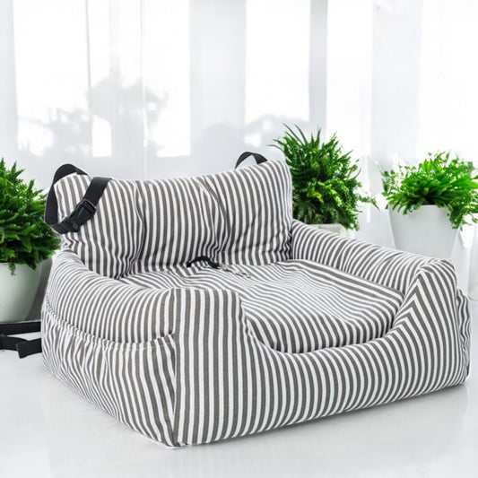 Premium Waschbarer Hunde/Katzensitz Beige/Weiß