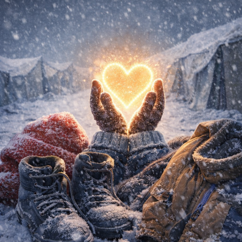 Wir spenden Kleidung da wo Kinder frieren