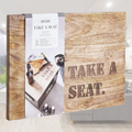 BUTLERS Bierkastensitz Sitzauflage aus Holz mobiler Hocker