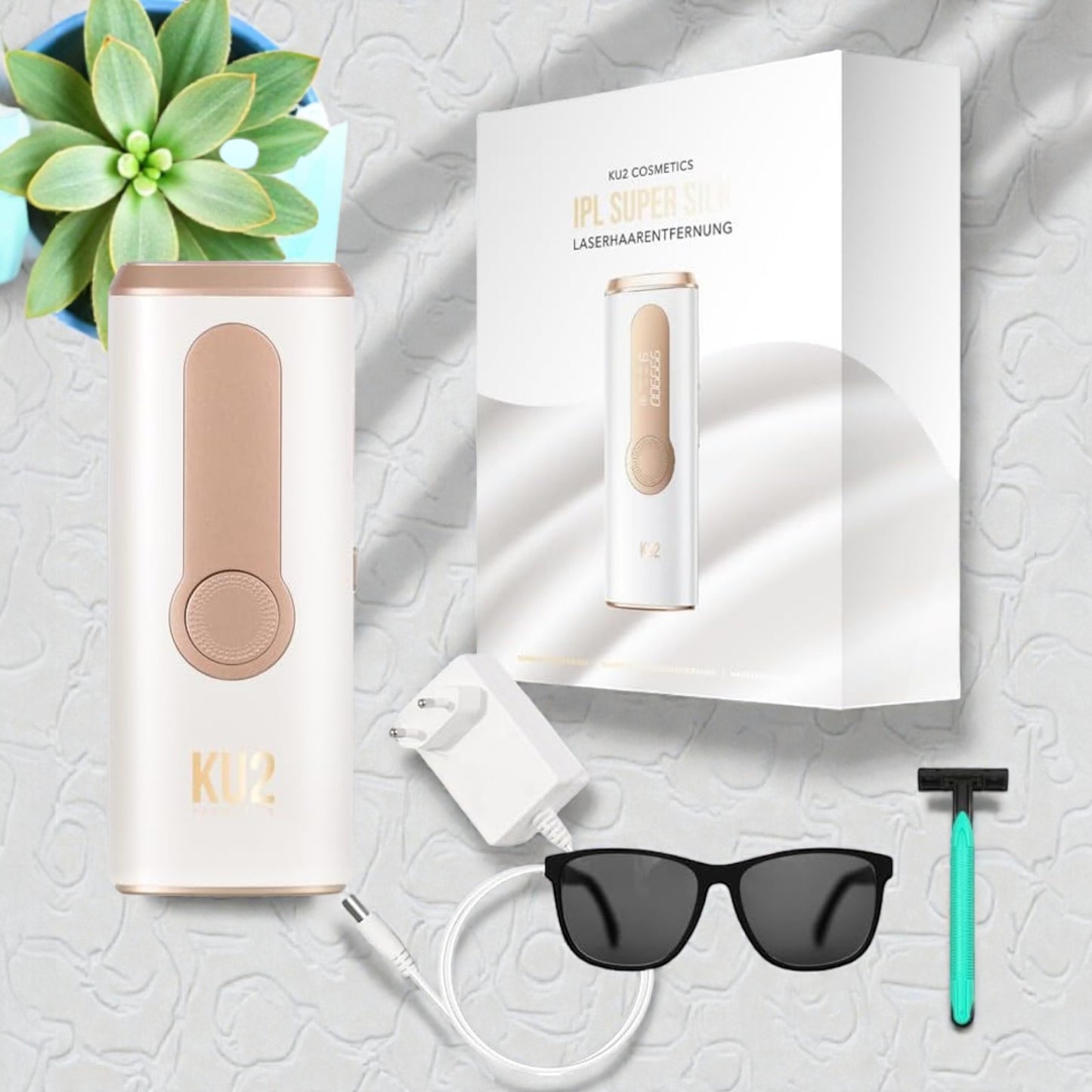 KU2 IPL Supersilk – IPL Haarentfernungsgerät für Damen & Herren